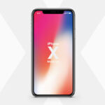 iPhone X Vector Mockup with a Front View