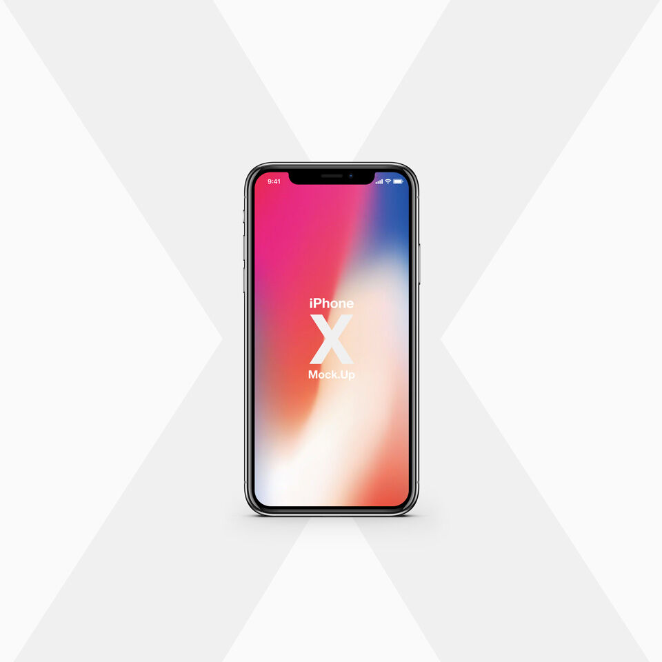 iPhone X Vector Mockup with a Front View