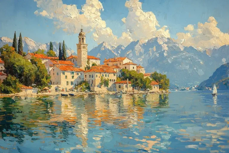 Island Landscape Oil Painting