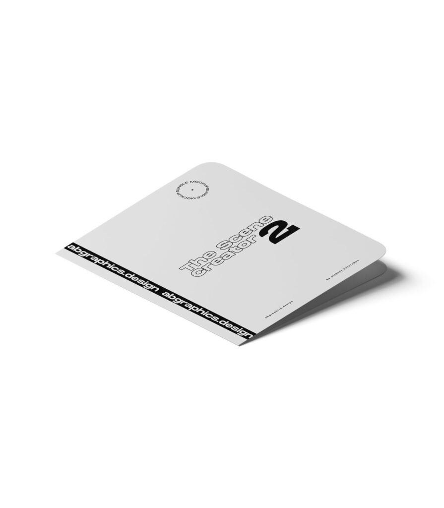 Isometric Closed Minimal Magazine Mockup