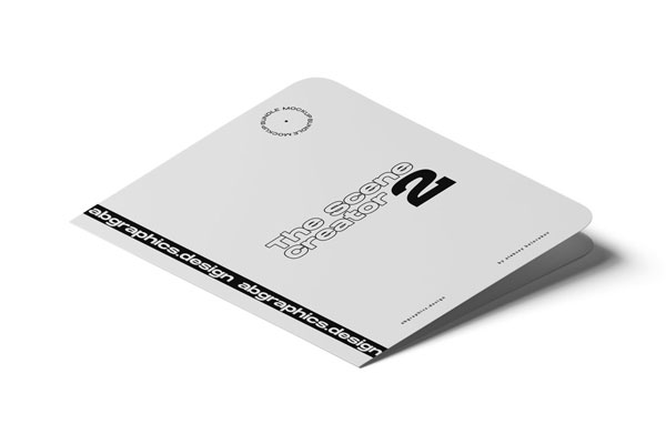 Isometric Closed Minimal Magazine Mockup