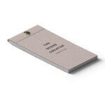 Isometric Notepad on a Simple Surface Mockup