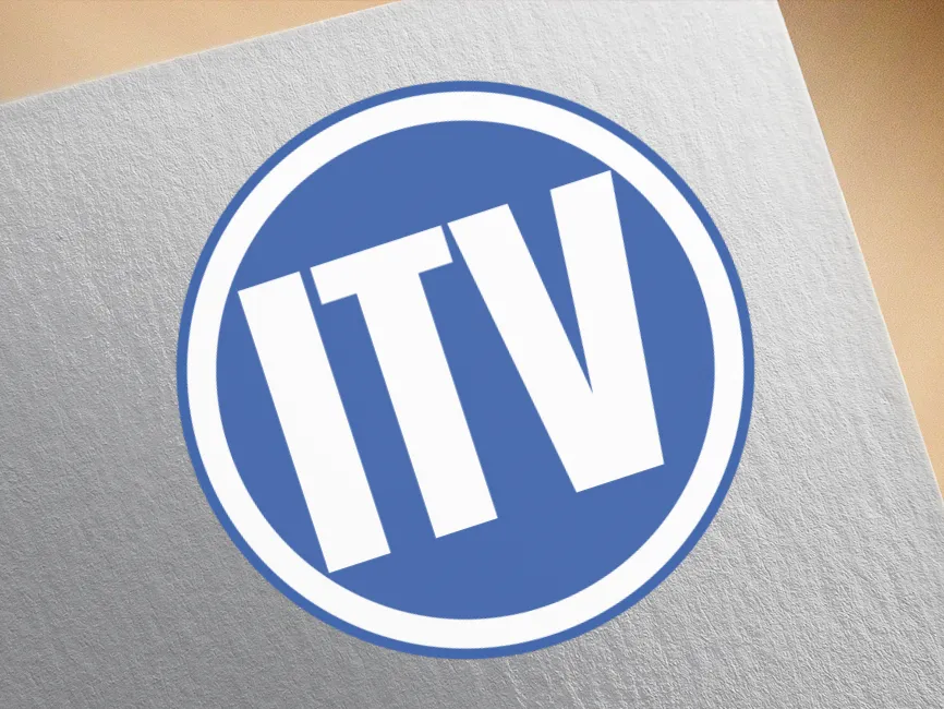 ITV Moldova Blue Circle Logo
