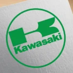 Kawasaki 1967 Years Green in Circle Logo