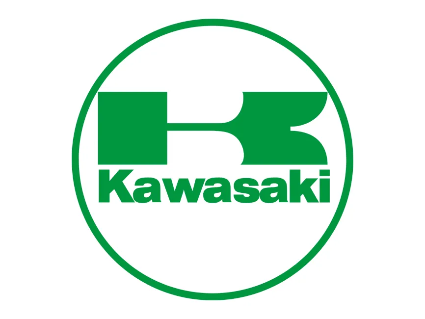 Kawasaki 1967 Years Green in Circle Logo
