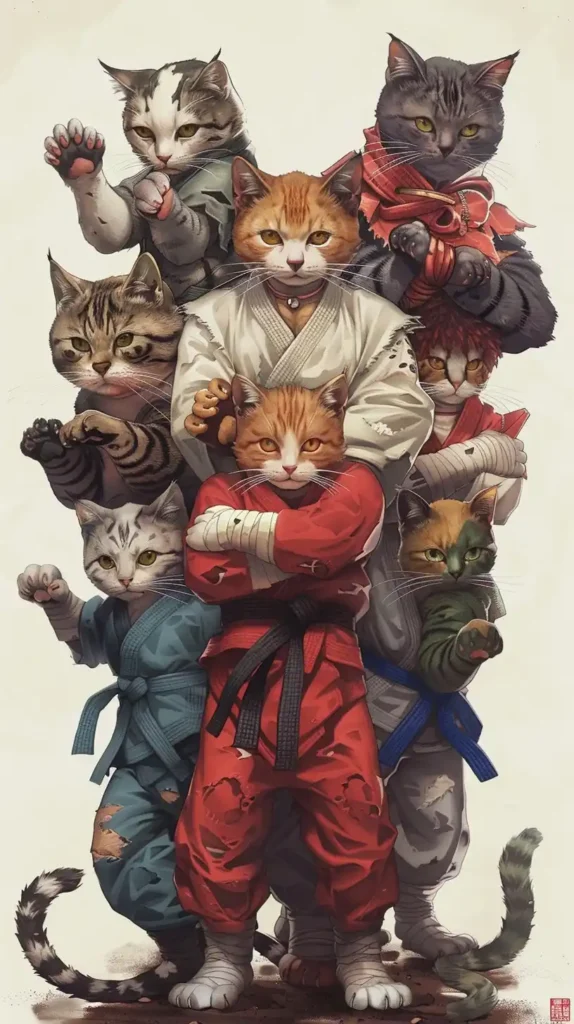 Kitten Combatants Street Art
