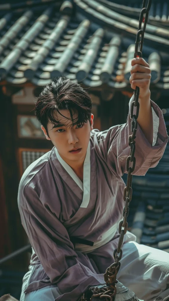 Korean Model in Hanbok