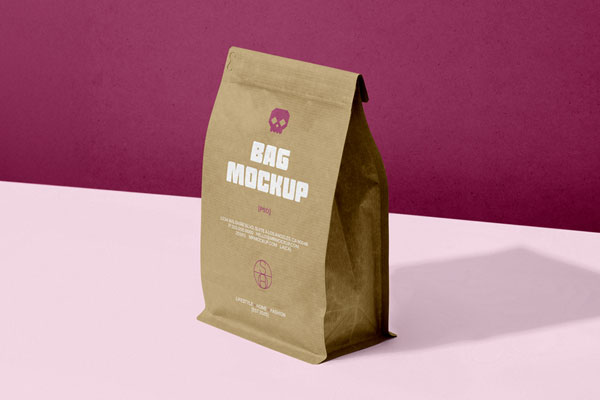Kraft Coffee Bag Mockup