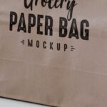 Kraft Paper Bag Mockup In Two Different Angles