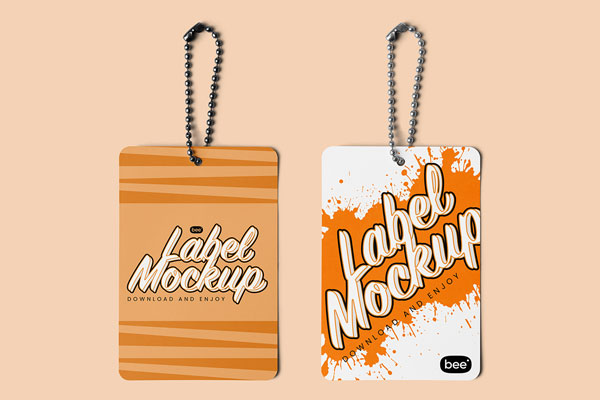 Label with Chain Mockups