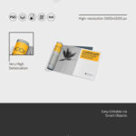 Landscape Brochure Mockup in 3 Sights