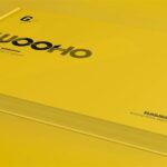 Landscape Hardcover Book Mockup in 4 Showcases