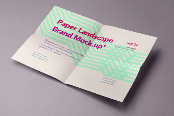 Landscape of a Paper Mockup