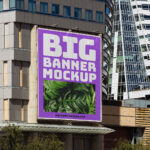 Large Banner Mockup on Building