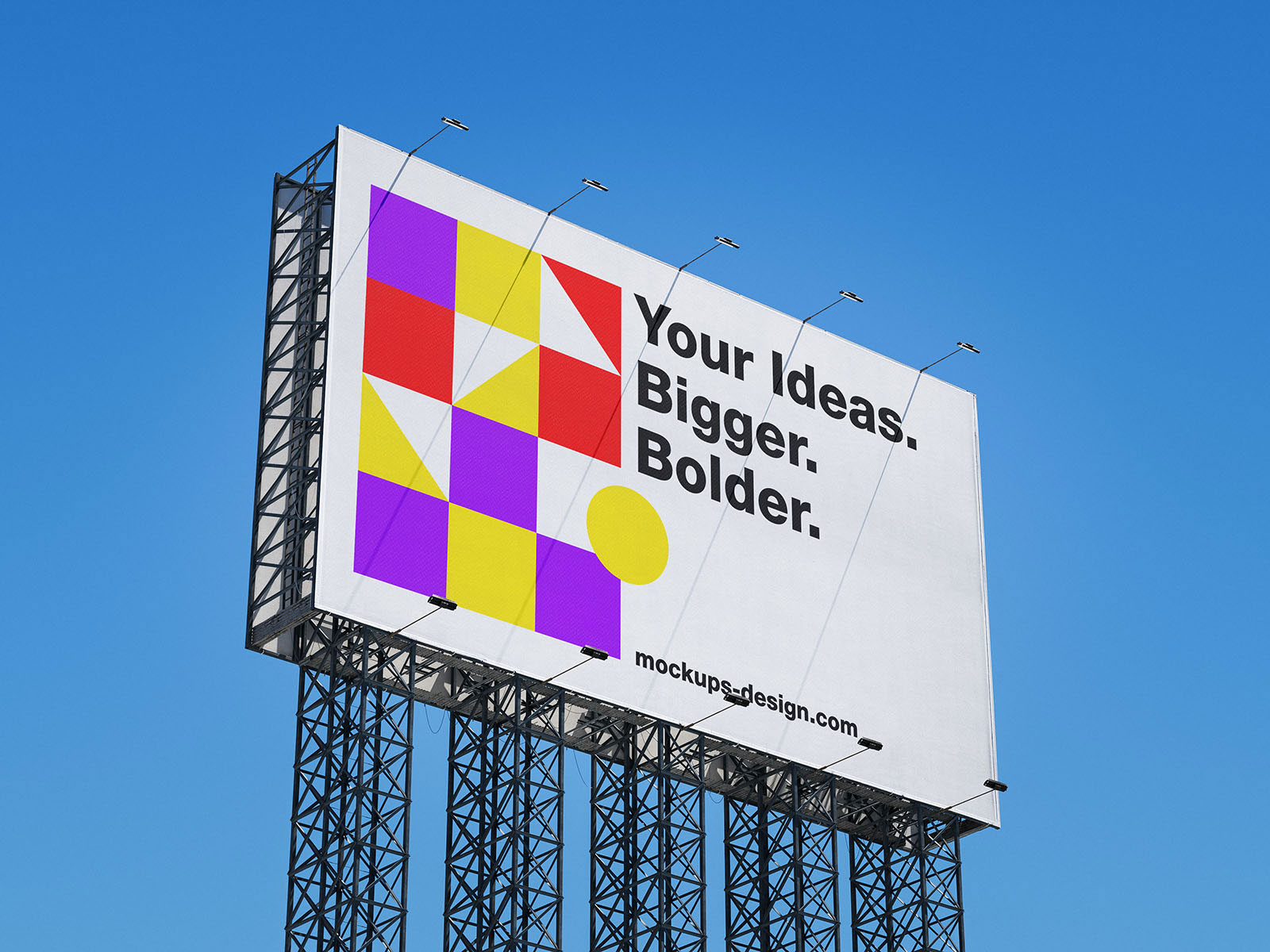 Free Large Format Billboard Mockup PSD Template