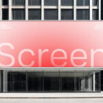 Large Outdoor 21:9 Screen Mockup