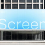 Large Outdoor 21:9 Screen Mockup