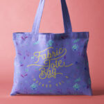Large Tote Bag with Long Handles Mockup in Front View