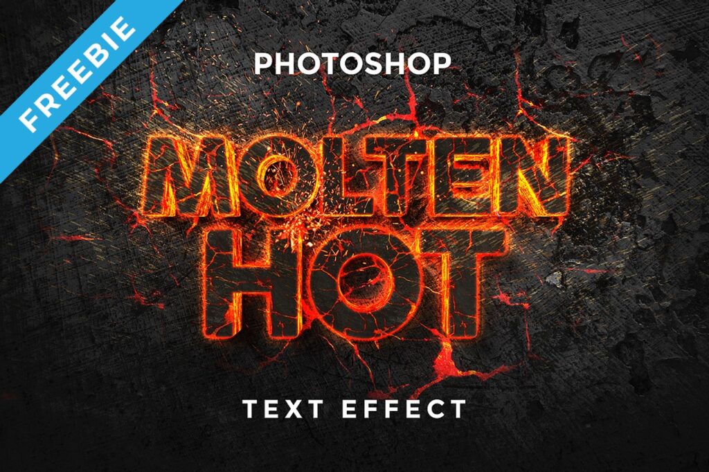 Lava 3D Text Effect