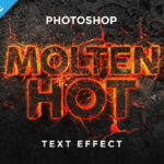 Lava 3D Text Effect