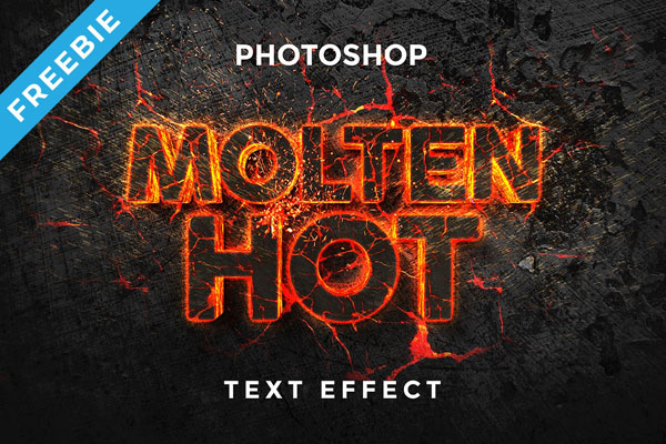 Lava 3D Text Effect
