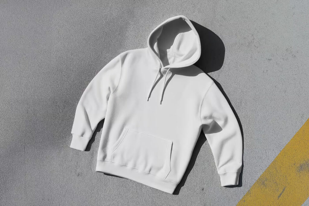 Laying Hoodie Mockup