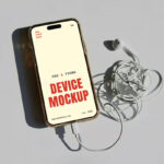 Laying iPhone 16 Pro Mockup