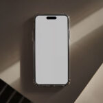 Laying iPhone 16 Pro on Table Mockup
