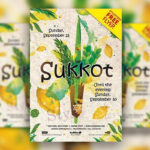 Leafy Illustrative Sukkot Event Flyer Template