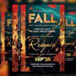 Leafy, Modern Fall Festival Flyer Template