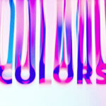 Leaking Colors Text Effect