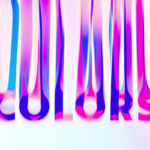 Leaking Colors Text Effect