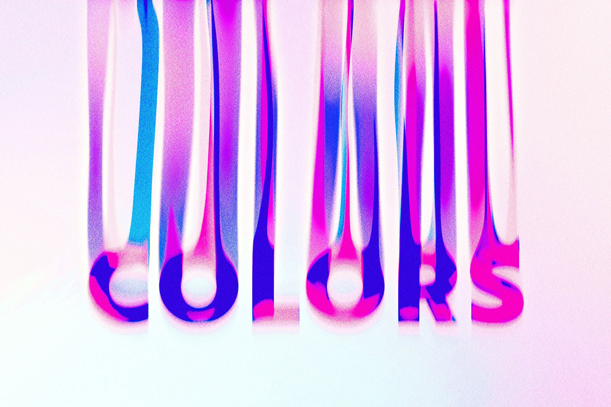 Leaking Colors Text Effect FREE PSD