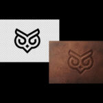 Leather Pressed Logo Mockup