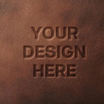 Leather Pressed Logo Mockup