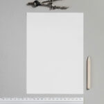 Letterhead with Ruler Mockup
