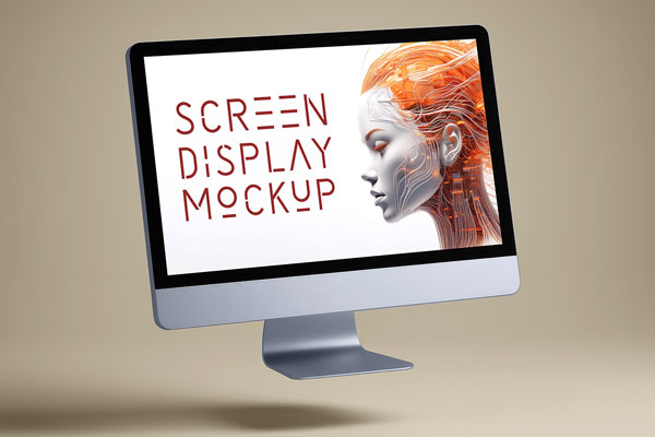 Levitating iMac Mockup
