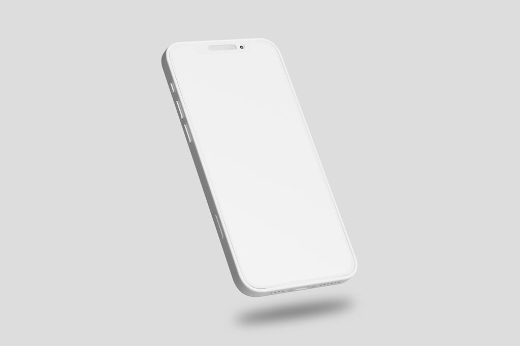Levitating iPhone Mockup