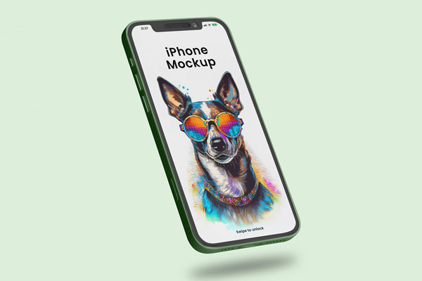 Levitating iPhone Mockup
