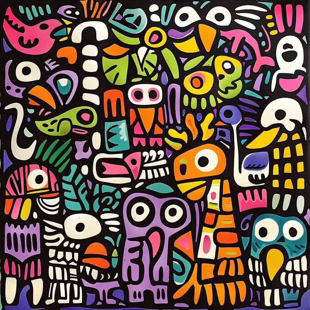 Li Bird Totem Doodles