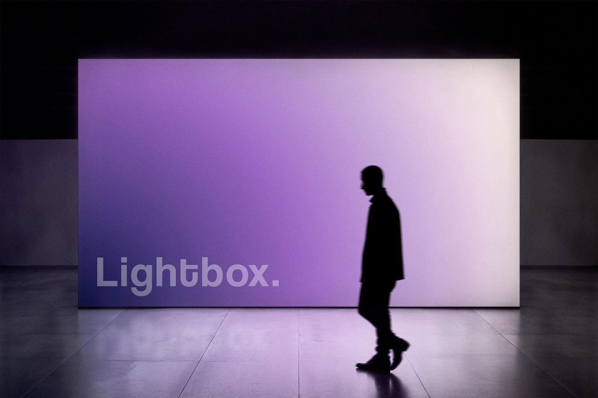 Free Lightbox Expo Mockup PSD Template