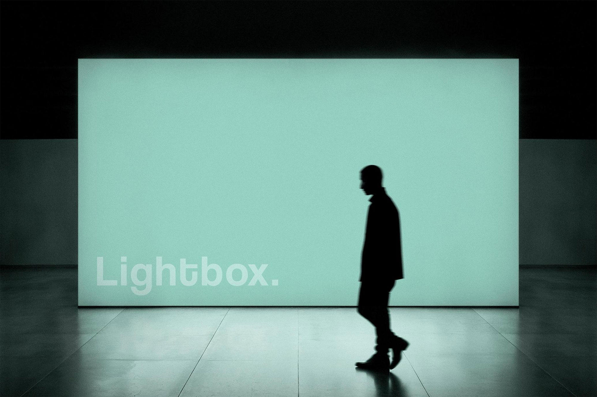 Free Lightbox Expo Mockup PSD Template