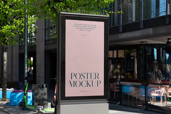 Lightbox on the Street Mockup