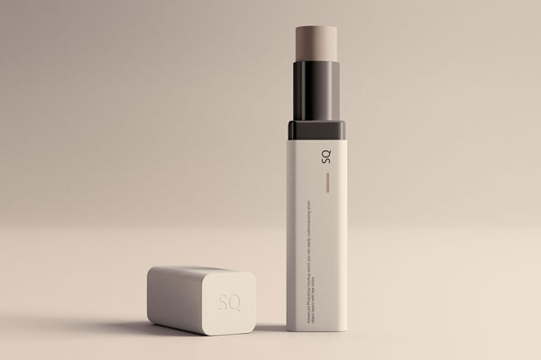 Lip Balm and the Cap Next to it Mockup