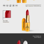 Lipstick Mockup in 3 Sights