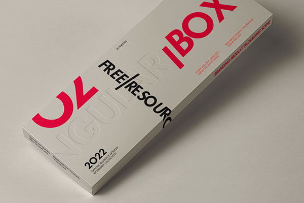 Long and Thin Rectangle Packaging Box Mockup