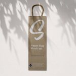 Long Paper Bag Mockup from Top View
