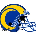 Los Angeles Rams Helmet 2020 Years Logo