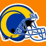 Los Angeles Rams Helmet 2020 Years Logo