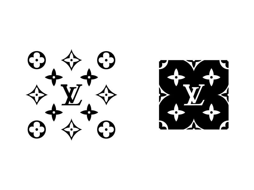 Louis Vuitton Print Pattern Logo